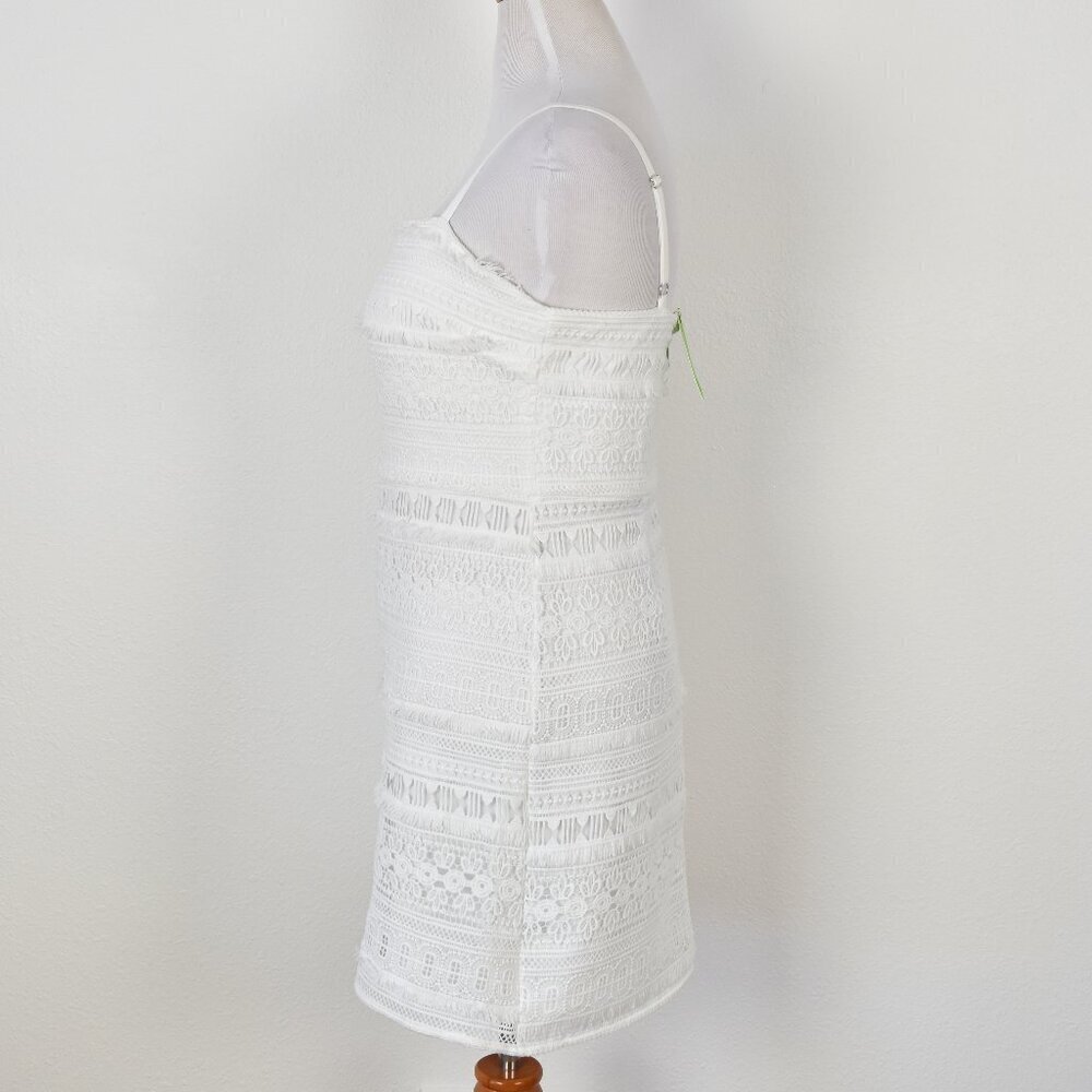Sam Edelman Fringe Chemical Lace Mini Dress NEW - 12 - Picture 4 of 10